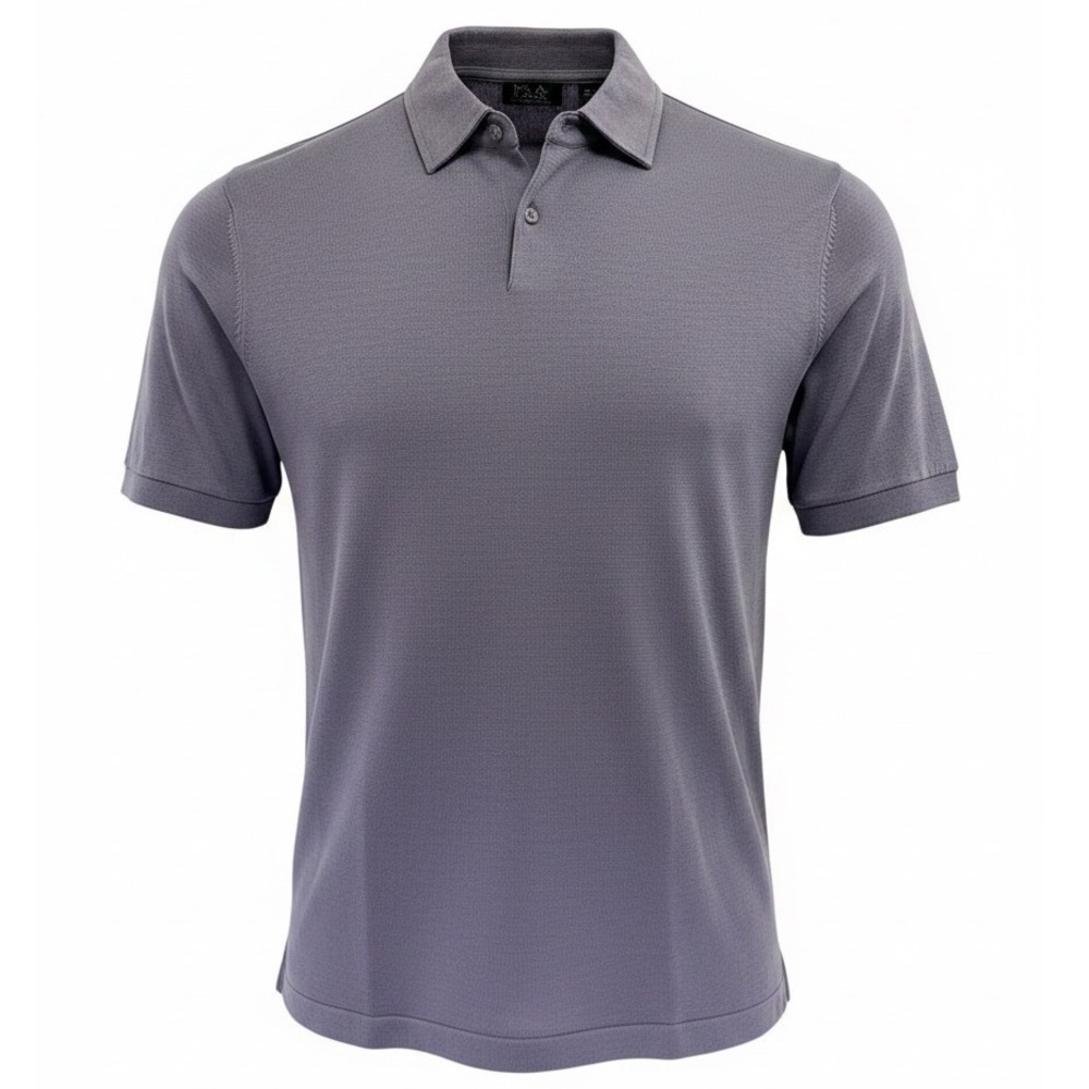 Jos A Bank Mens Large Indigo Purple 100% Cotton Knit Polo Shirt (V22)‎ NWTs